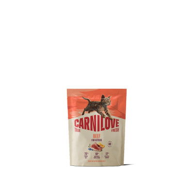 Корм сухий Carnilove True Fresh Beef Kitten для кошенят яловичина 400 г Корм сухий Carnilove True Fresh Beef Kitten для кошенят яловичина 400 г