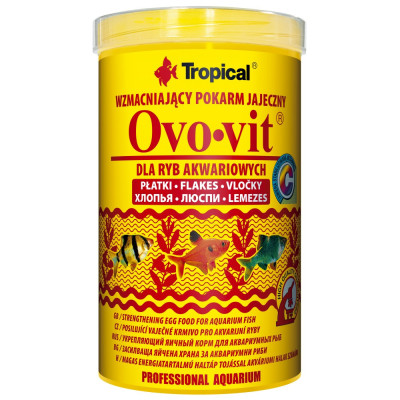 Корм Tropical Ovo-Vit для всіх акваріумних риб пластівці 200 г/ 1 л Корм Tropical Ovo-Vit для всіх акваріумних риб пластівці 200 г/ 1 л