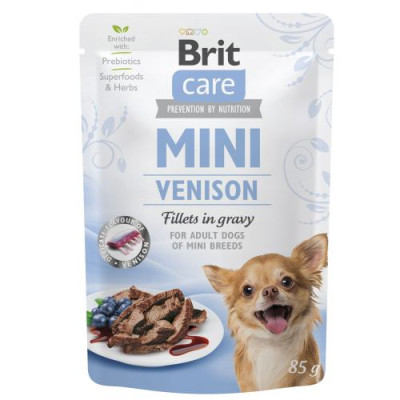 Вологий корм Brit Care Mini для собак, з філе дичини в соусі, 85 г Вологий корм Brit Care Mini для собак, з філе дичини в соусі, 85 г