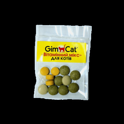 Вітаміни GimCat «Вітамінний мікс» для котів, 12 шт Вітаміни GimCat «Вітамінний мікс» для котів, 12 шт