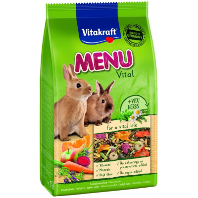 Корм Vitakraft Premium Menu Vital для декоративних гризунів для кроликів 1 кг