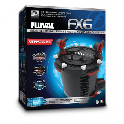 Фільтр Hagen Fluval FX6 для акваріума зовнішній пластик метал гума до 1500 л Фільтр Hagen Fluval FX6 для акваріума зовнішній пластик метал гума до 1500 л