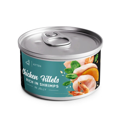 Корм вологий Savory Chicken Fillets rich in Shrimps in Jelly for Kittens філе курки з креветками в желе для кошенят, 70 г Корм вологий Savory Chicken Fillets rich in Shrimps in Jelly for Kittens філе курки з креветками в желе для кошенят, 70 г