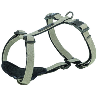 Шлея Trixie CityStyle H-harness для собак бавовна M–L 52–75 см 20 мм світло-сіра Шлея Trixie CityStyle H-harness для собак бавовна M–L 52–75 см 20 мм світло-сіра