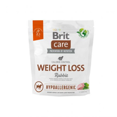 Сухий корм Brit Care Dog Hypoallergenic Weight Loss для собак із зайвою вагою, гіпоалергенний з кроликом, 1 кг Сухий корм Brit Care Dog Hypoallergenic Weight Loss для собак із зайвою вагою, гіпоалергенний з кроликом, 1 кг