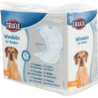 Підгузки Trixie для кобелів, L-XL 60-80 см, 12 шт Підгузки Trixie для кобелів, L-XL 60-80 см, 12 шт