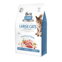 Корм сухий Brit Care Cat Grain Free Large Power Vitality для дорослих котів великих порід з качкою та куркою 400 г