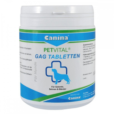 Мінеральний комплекс Canina Petvital GAG для собак для суглобів і тканин глюкозамін з екстрактом мідій 600 г 600 табл. Мінеральний комплекс Canina Petvital GAG для собак для суглобів і тканин глюкозамін з екстрактом мідій 600 г 600 табл.