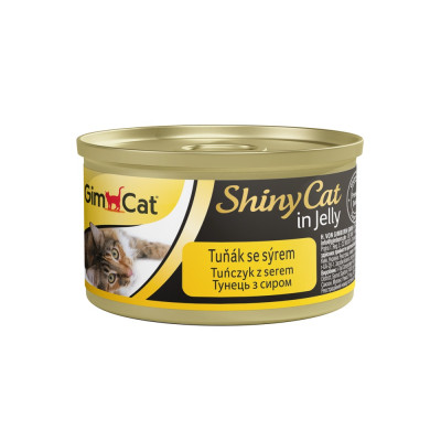 Корм вологий GimCat Shiny Cat для котів з тунцем та сиром 70 г Корм вологий GimCat Shiny Cat для котів з тунцем та сиром 70 г