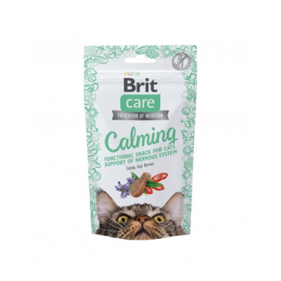 Функціональні ласощі для котів Brit Care Cat Snack Calming з куркою, 50 г Функціональні ласощі для котів Brit Care Cat Snack Calming з куркою, 50 г