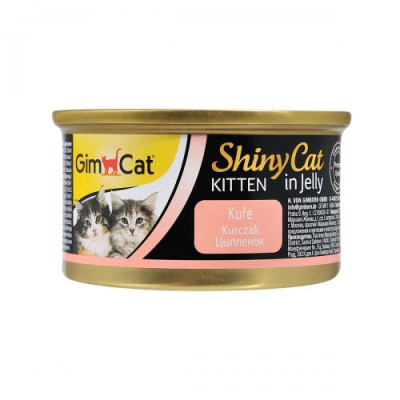 Вологий корм GimCat Shiny Kitten для кошенят, курка, 70 г Вологий корм GimCat Shiny Kitten для кошенят, курка, 70 г