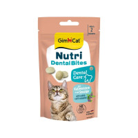 Вітаміни GimCat Nutri Dental Bites для котів для здоров я зубів 40 г Вітаміни GimCat Nutri Dental Bites для котів для здоров я зубів 40 г