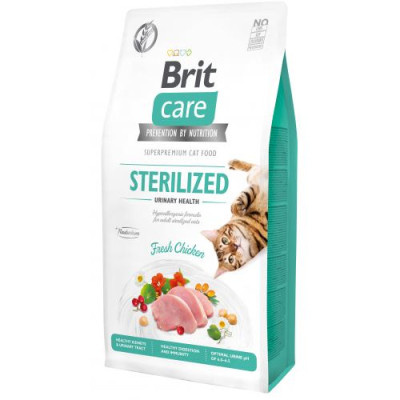 Сухий корм Brit Care Cat GF Sterilized Urinary Health для стерилізованих котів, з куркою, 7 кг Сухий корм Brit Care Cat GF Sterilized Urinary Health для стерилізованих котів, з куркою, 7 кг