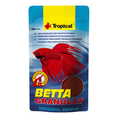Сухий корм Tropical Betta Granulat для півників, 10 г (гранули) Сухий корм Tropical Betta Granulat для півників, 10 г (гранули)