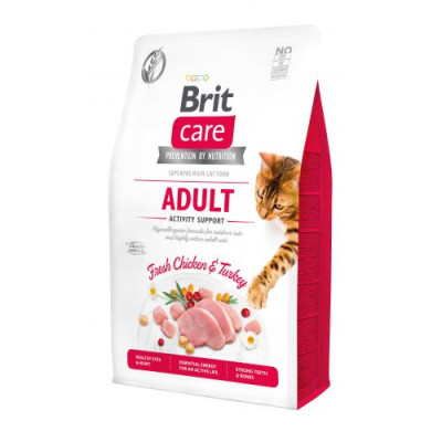 Сухий корм Brit Care Cat GF Adult Activity Support для котів, які живуть на вулиці, індичка та курка, 2 кг Сухий корм Brit Care Cat GF Adult Activity Support для котів, які живуть на вулиці, індичка та курка, 2 кг