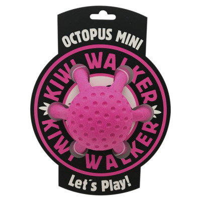 Іграшка Kiwi Walker для собак Восьминіг рожевий 12 см Іграшка Kiwi Walker для собак Восьминіг рожевий 12 см