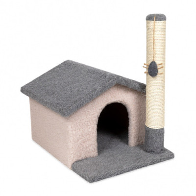 Дряпка Природа Шале сіро-бежева 38x50x53 см Дряпка Природа Шале сіро-бежева 38x50x53 см