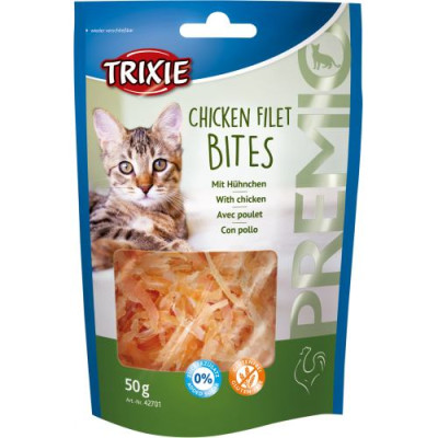 Ласощі Trixie Premio Chicken Filet Bites для котів сушене куряче філе 50 г