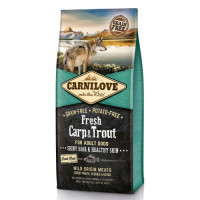 Сухий корм Carnilove Fresh Carp & Trout для дорослих собак всіх порід, риба, 12 кг Сухий корм Carnilove Fresh Carp & Trout для дорослих собак всіх порід, риба, 12 кг