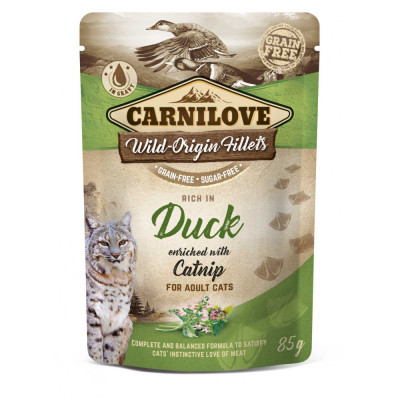 Корм вологий Carnilove Duck with Catnip д/котів качка і котяча м ята 85 г