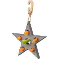 Іграшка для гризунів Trixie Зірка для ласощів сіра 14х17 см Іграшка для гризунів Trixie Зірка для ласощів сіра 14х17 см