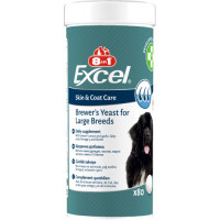 Вітаміни 8in1 Excel Brewers Yeast Large Breed для собак великих порід, пивні дріжджі з часником, для шкіри та шерсті, 80 шт Вітаміни 8in1 Excel Brewers Yeast Large Breed для собак великих порід, пивні дріжджі з часником, для шкіри та шерсті, 80 шт