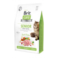 Корм сухий Brit Care Cat Grain Free Senior Weight Control для котів похилого віку з надмірною вагою з куркою 2 кг