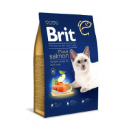 Сухий корм Brit Premium Cat by Nature Adult Salmon для котів, з лососем, 8 кг Сухий корм Brit Premium Cat by Nature Adult Salmon для котів, з лососем, 8 кг