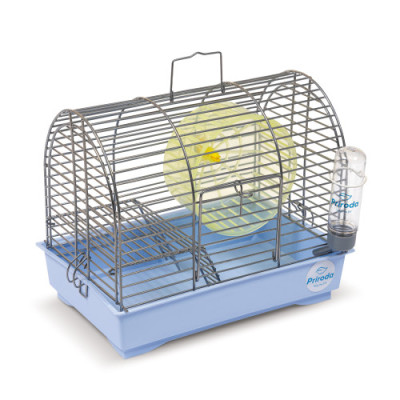 Клітка Природа Фаворит для джунгарських хом’яків і мишей з колесом хром/блакитна 30x20x24 см Клітка Природа Фаворит для джунгарських хом’яків і мишей з колесом хром/блакитна 30x20x24 см