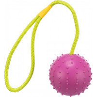 Іграшка Trixie М'яч на мотузці з ручкою для собак, 30 см, d-7 см Іграшка Trixie М'яч на мотузці з ручкою для собак, 30 см, d-7 см