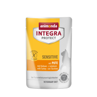 Корм ветеринарний вологий Integra Protect Sensitive with Turkey для котів з харчовою непереносимістю з індичкою пауч 85г Корм ветеринарний вологий Integra Protect Sensitive with Turkey для котів з харчовою непереносимістю з індичкою пауч 85г