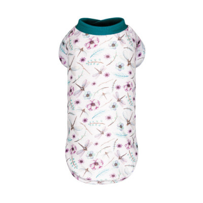 Футболка Pet Fashion Flora для собак бавовна трикотаж білий з квітковим принтом L Футболка Pet Fashion Flora для собак бавовна трикотаж білий з квітковим принтом L