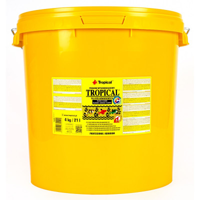 Корм Tropical Tropical для всіх акваріумних риб пластівці 21 л / 4 кг Корм Tropical Tropical для всіх акваріумних риб пластівці 21 л / 4 кг