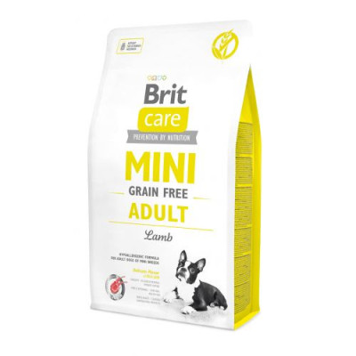 Сухий корм Brit Care GF Mini для дорослих собак мініатюрних порід, з ягням, 2 кг Сухий корм Brit Care GF Mini для дорослих собак мініатюрних порід, з ягням, 2 кг