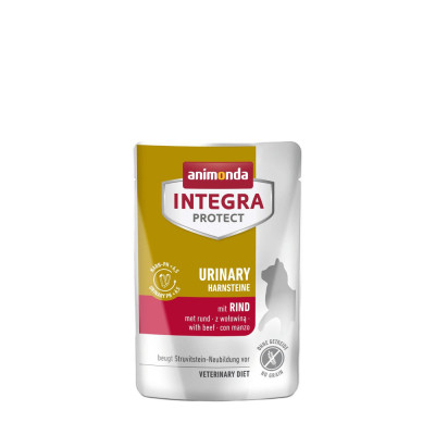 Корм ветеринарний вологий Integra Protect Urinary Struvit - pouch with beef для котів при сечокам яній хворобі з яловичиною Корм ветеринарний вологий Integra Protect Urinary Struvit - pouch with beef для котів при сечокам яній хворобі з яловичиною