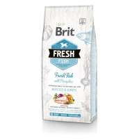 Сухий корм Brit Fresh для дорослих собак великих порід, для м'язів та суглобів, з рибою та гарбузом, 12 кг Сухий корм Brit Fresh для дорослих собак великих порід, для м'язів та суглобів, з рибою та гарбузом, 12 кг