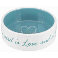 Миска Trixie Pet's Home для собак, керамічна, 12 см, 300 мл (блакитна)