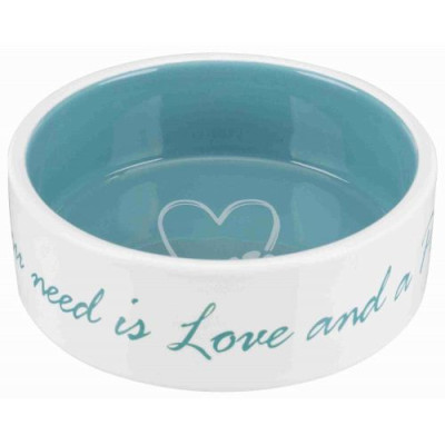 Миска Trixie Pet's Home для собак, керамічна, 12 см, 300 мл (блакитна) Миска Trixie Pet's Home для собак, керамічна, 12 см, 300 мл (блакитна)
