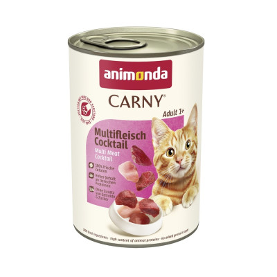 Корм вологий Carny Adult Multi Meat Cocktail для дорослих котів мультим ясний коктейль 400 г