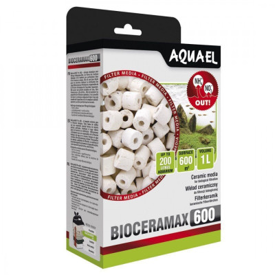 Вкладиш Aquael для фільтра BioCeraMax 600 керамічні кільця 1 л Вкладиш Aquael для фільтра BioCeraMax 600 керамічні кільця 1 л