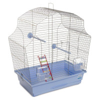 Клітка Природа Мері для дрібних декоративних птахів хром/блакитна 44x27x54 см Клітка Природа Мері для дрібних декоративних птахів хром/блакитна 44x27x54 см