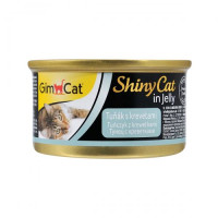 Вологий корм GimCat Shiny Cat для котів, тунець та креветки, 70 г Вологий корм GimCat Shiny Cat для котів, тунець та креветки, 70 г