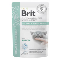 Корм вологий Brit GF VD Urinary and Stress Relief для котів з індичкою 85 г Корм вологий Brit GF VD Urinary and Stress Relief для котів з індичкою 85 г