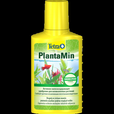 Добриво Tetra PlantaMin для зелених акваріумних рослин з залізом, 100 мл на 400 л