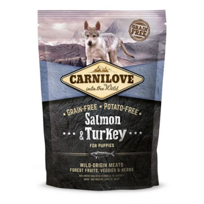 Сухий корм Carnilove Salmon & Turkey для цуценят всіх порід, лосось та індичка, 1,5 кг Сухий корм Carnilove Salmon & Turkey для цуценят всіх порід, лосось та індичка, 1,5 кг