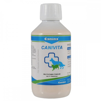 Вітамінний комплекс Canina Canivita для котів та собак універсальний зі швидким ефектом тонік 250 мл