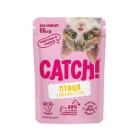 Корм вологий Catch! для кошенят з птицею та овочами в соусі 85 г Корм вологий Catch! для кошенят з птицею та овочами в соусі 85 г