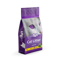 Наповнювач Catfun для котячих туалетів бентонітовий з ароматом лаванди 5 л Наповнювач Catfun для котячих туалетів бентонітовий з ароматом лаванди 5 л