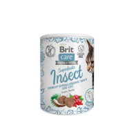Ласощі для котів Brit Care Cat Snack Superfruits Insect комахи, 100 г Ласощі для котів Brit Care Cat Snack Superfruits Insect комахи, 100 г