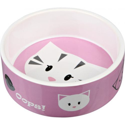 Миска Trixie Mimi для котів, керамічна, 12 см, 300 мл Миска Trixie Mimi для котів, керамічна, 12 см, 300 мл